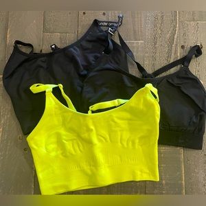 3 medium under armour sports bras